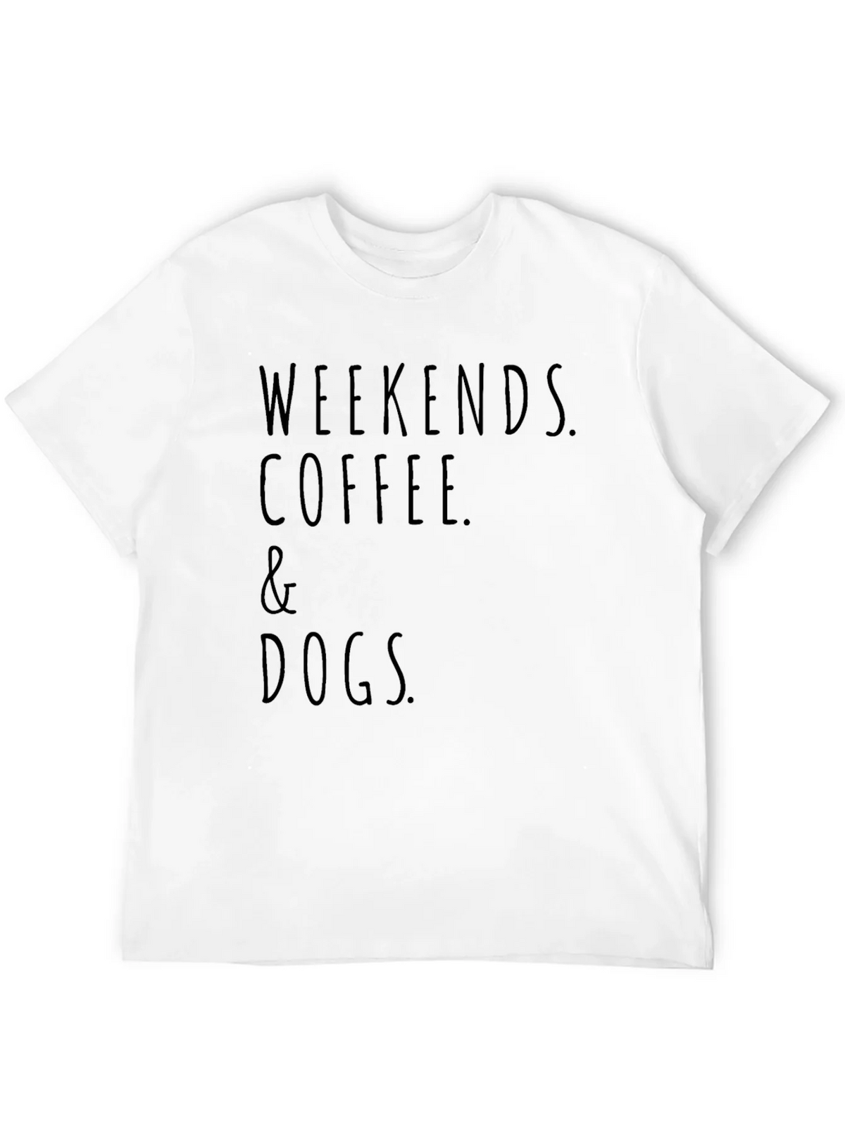 Weekends Coffee and Dogs Black T-Shirt product image 11
