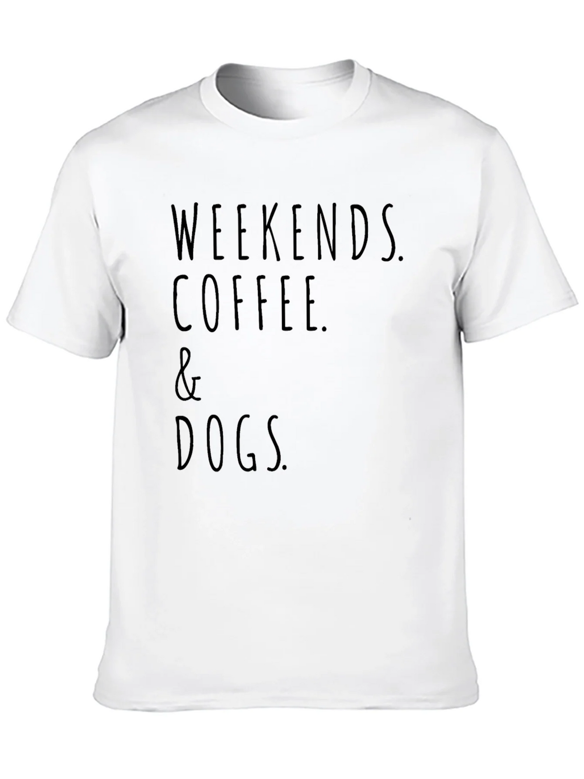 Weekends Coffee and Dogs Black T-Shirt product image 9