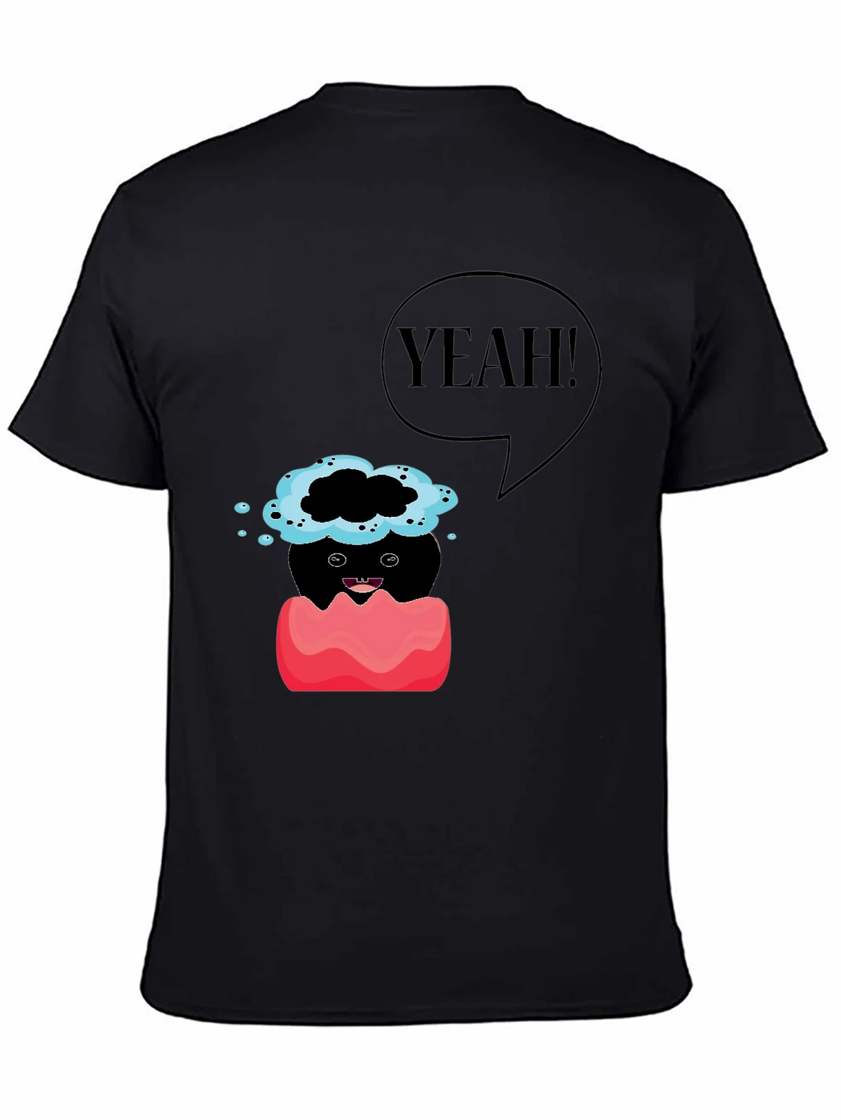 Humorous Yeah! Graphic Print T-Shirt product image 4