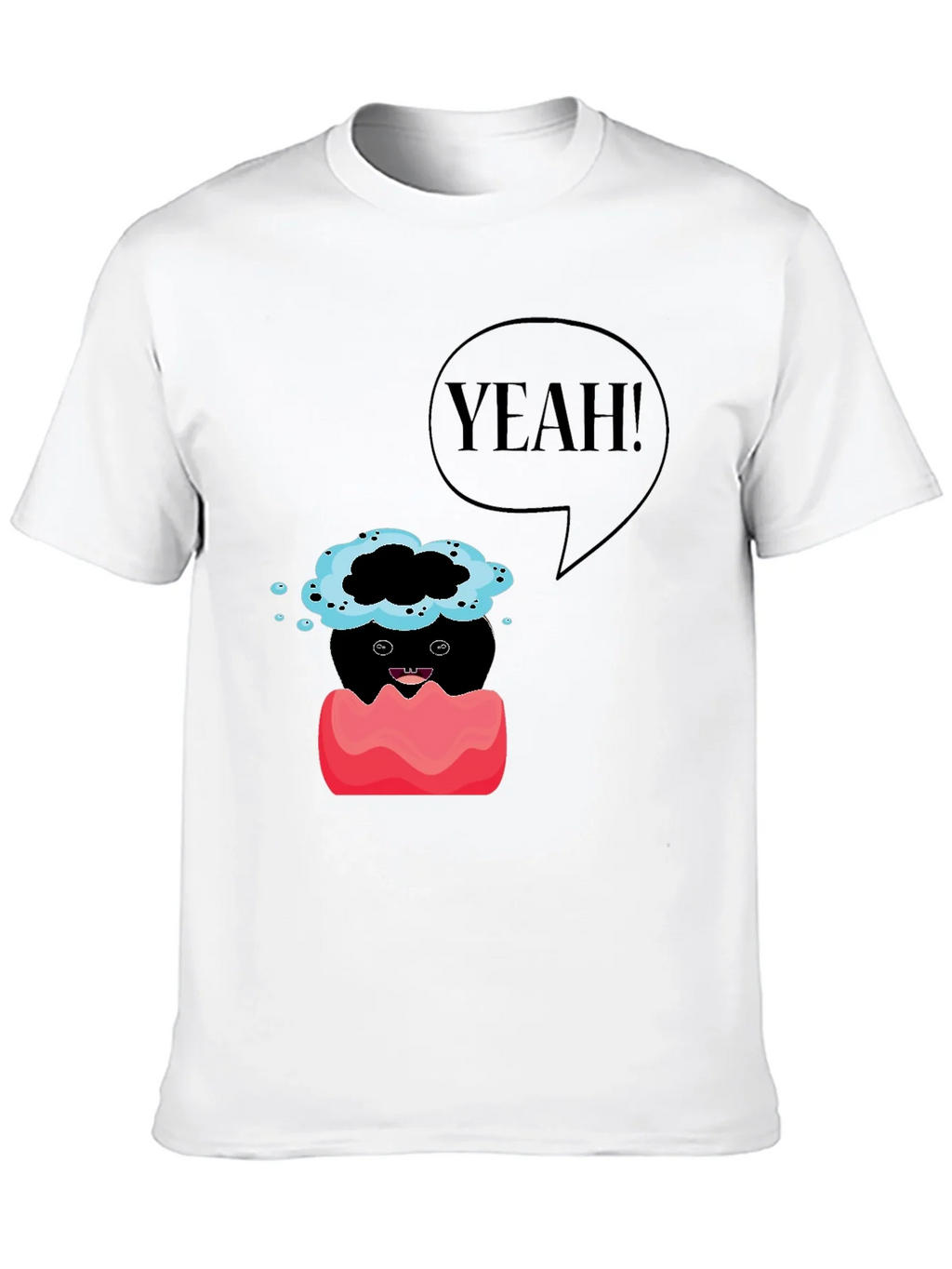 Humorous Yeah! Graphic Print T-Shirt product image 9
