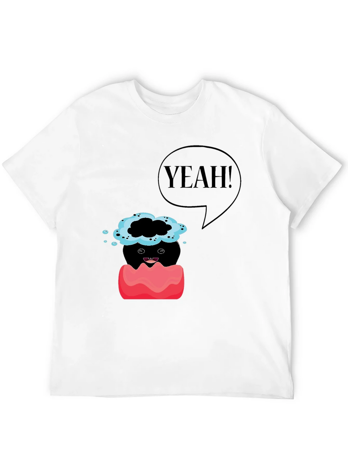 Humorous Yeah! Graphic Print T-Shirt product image 11