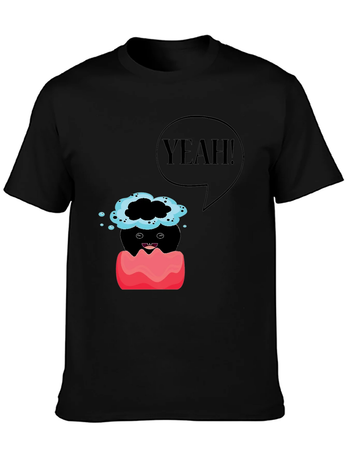 Humorous Yeah! Graphic Print T-Shirt product image 3