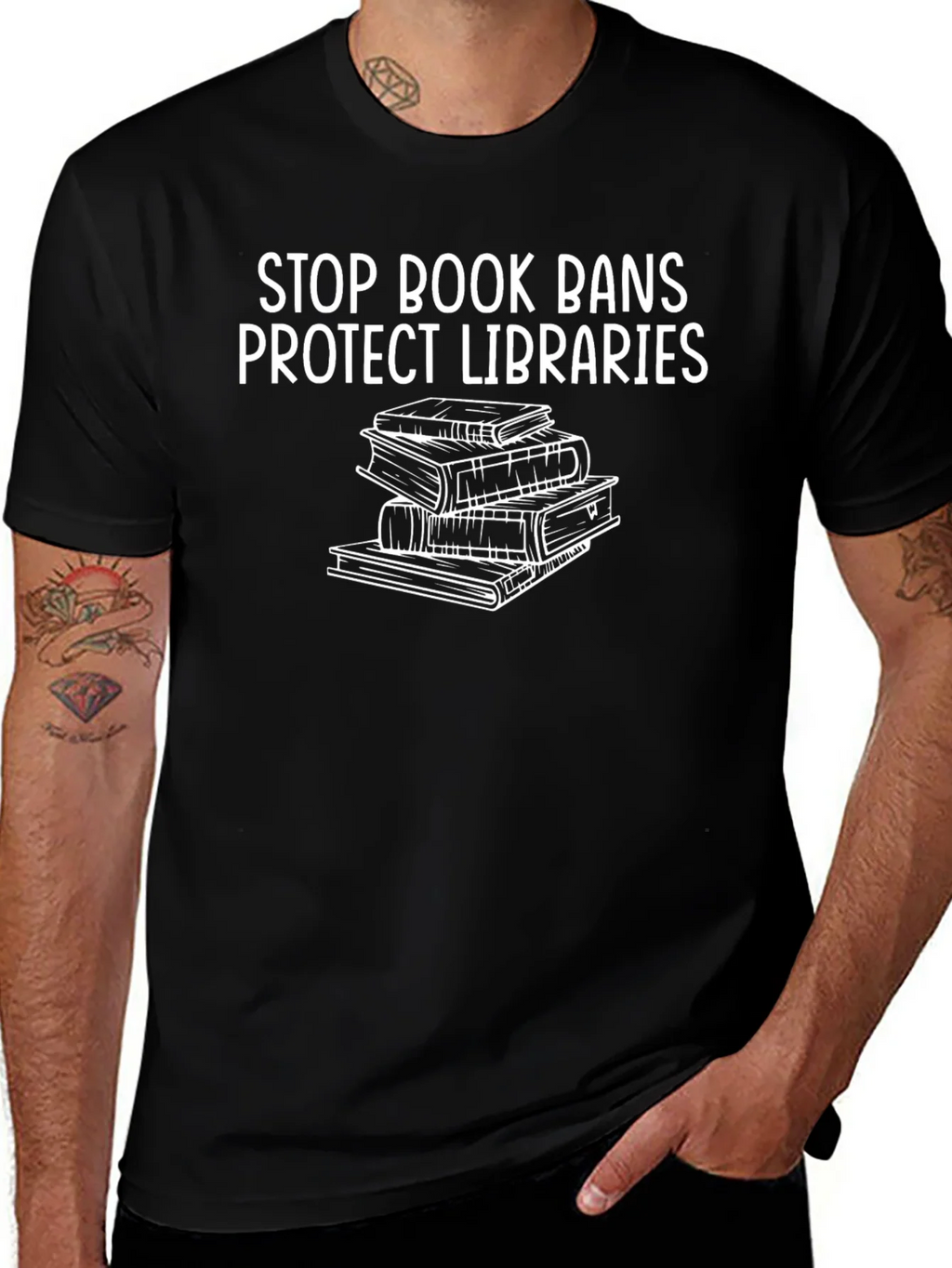 Stop Book Bans Protect Libraries T-Shirt product image 1