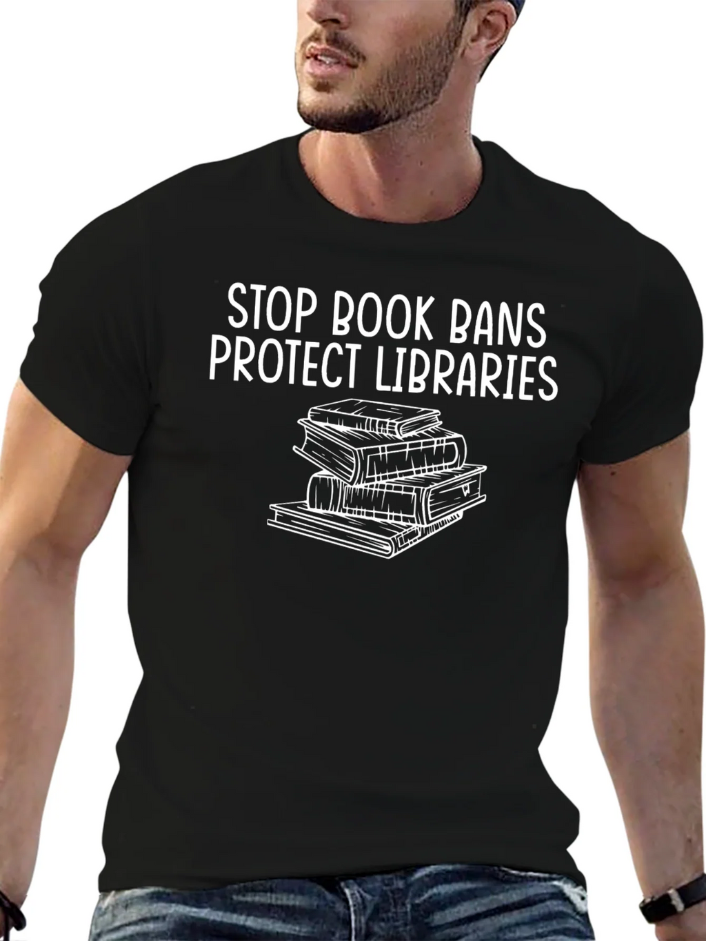 Stop Book Bans Protect Libraries T-Shirt product image 6