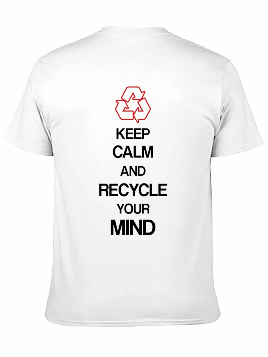 Keep Calm Recycle Mind Graphic Tee - Eco Friendly Mens product image 10