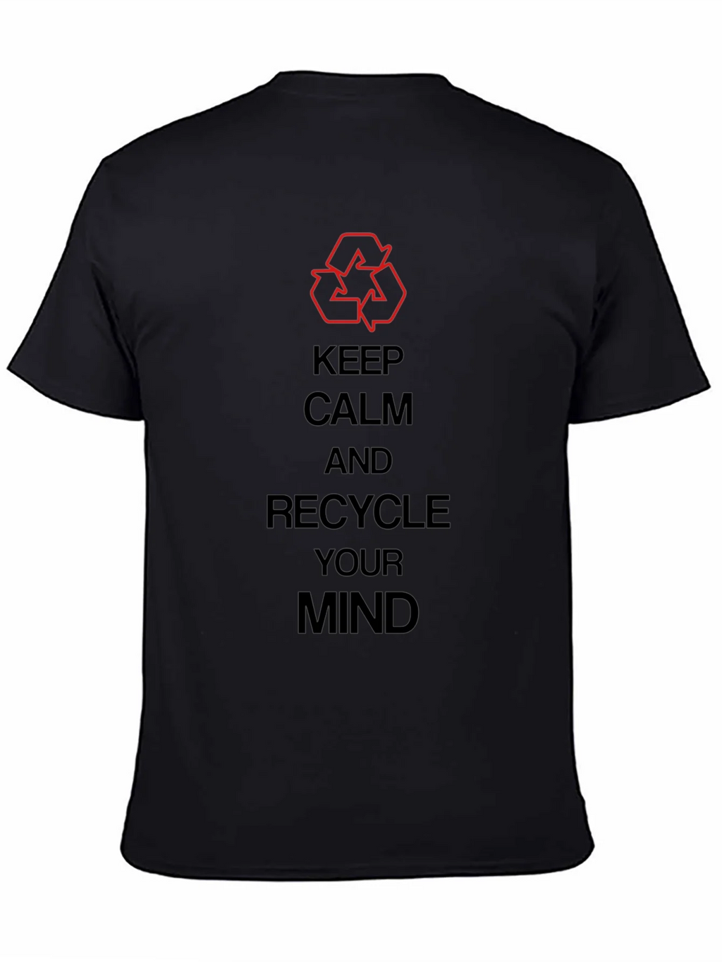 Keep Calm Recycle Mind Graphic Tee - Eco Friendly Mens product image 4