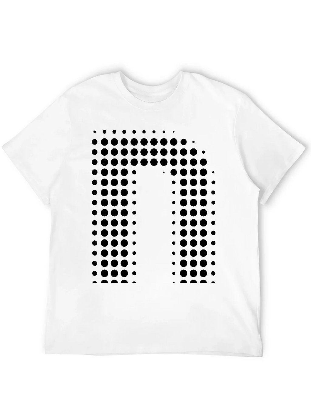 Modern Dot-Pattern Black T-Shirt product image 10