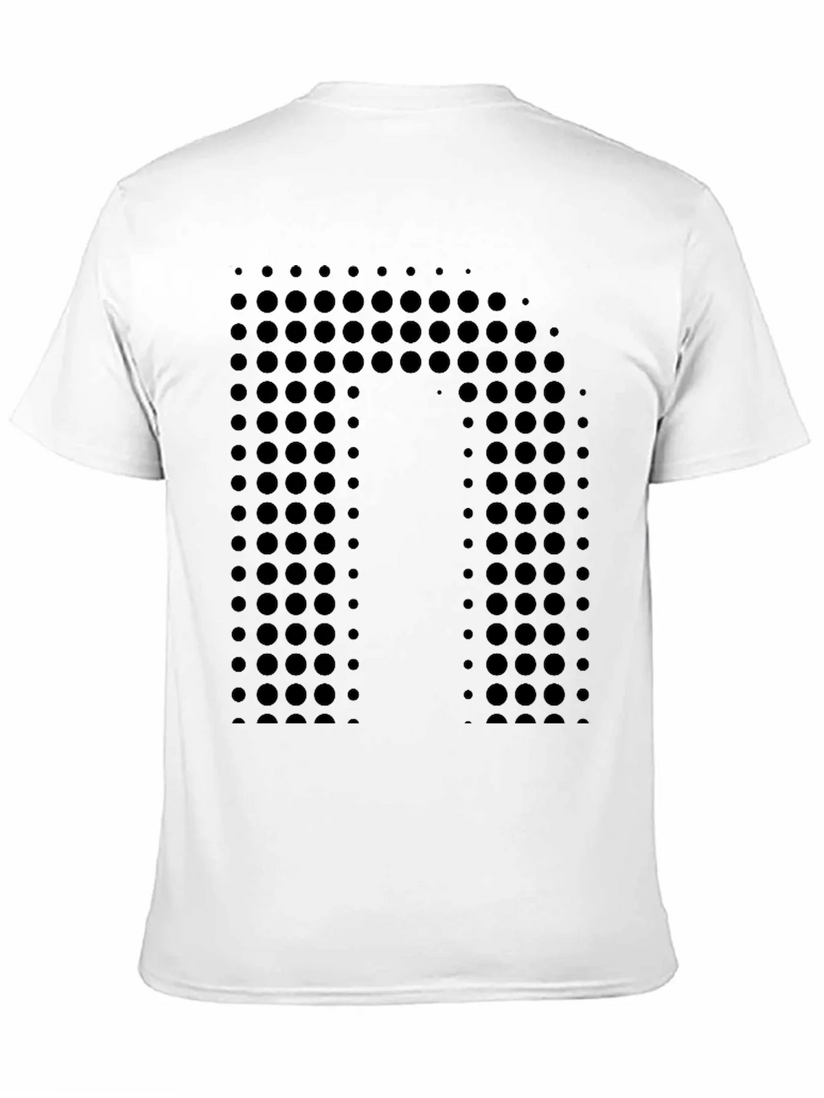 Modern Dot-Pattern Black T-Shirt product image 9