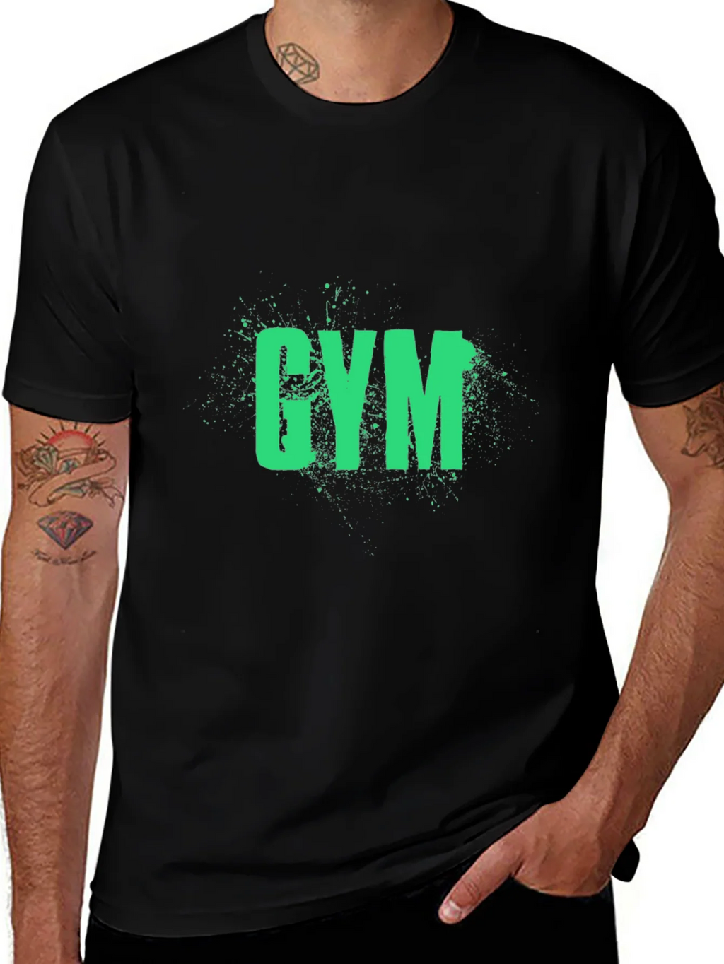 Mens Black Gym T-Shirt product image 1