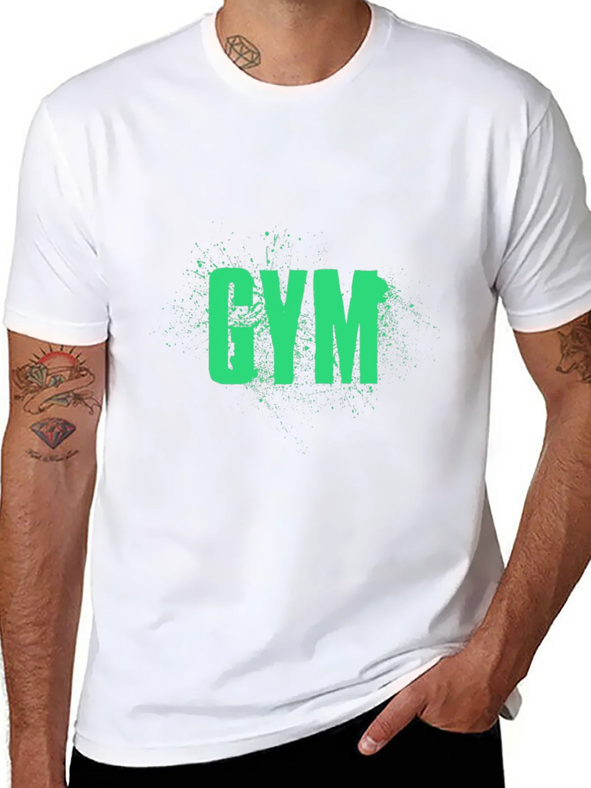 Mens Black Gym T-Shirt product image 7