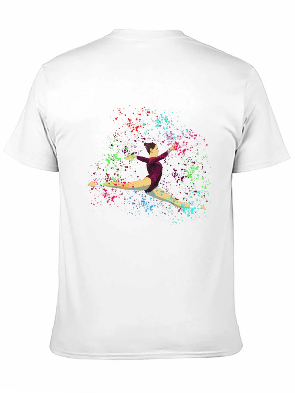 Gymnast Splatter Print Black T-Shirt product image 10