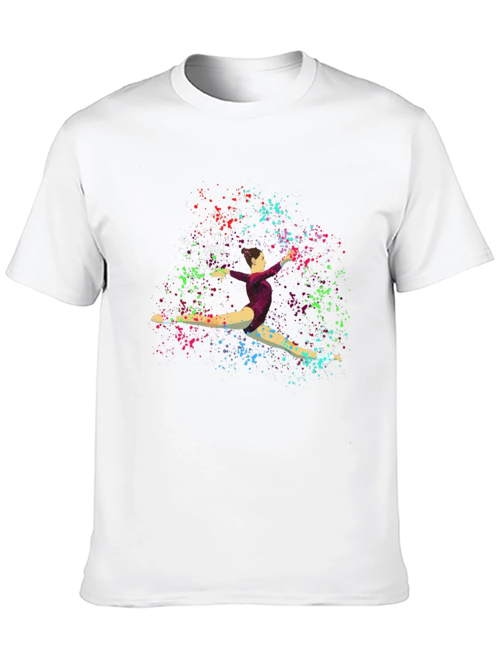 Gymnast Splatter Print Black T-Shirt product image 9