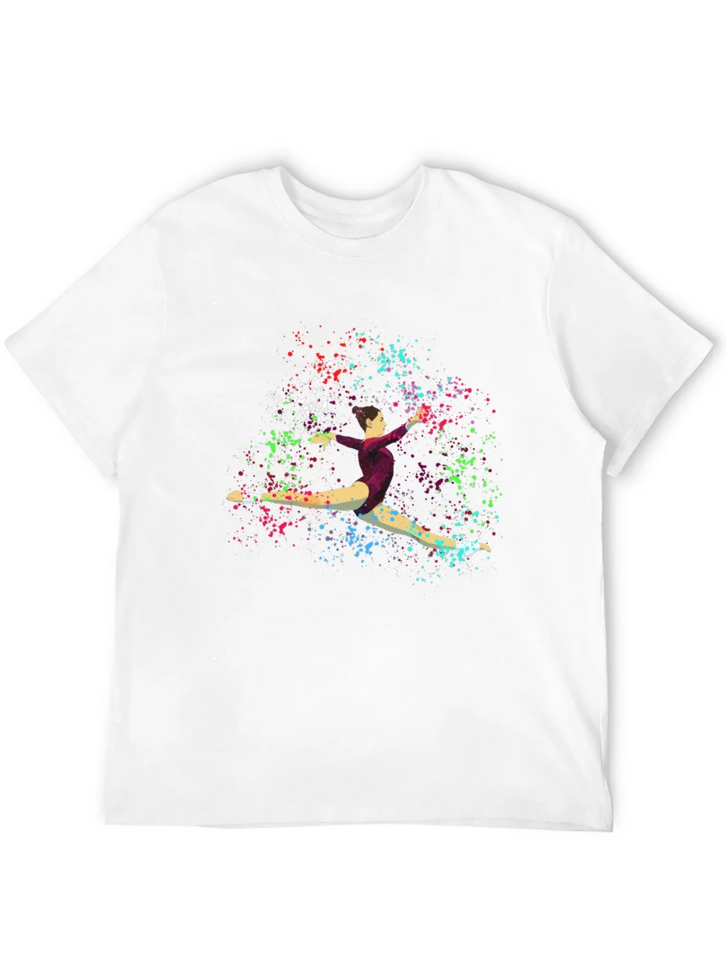 Gymnast Splatter Print Black T-Shirt product image 11
