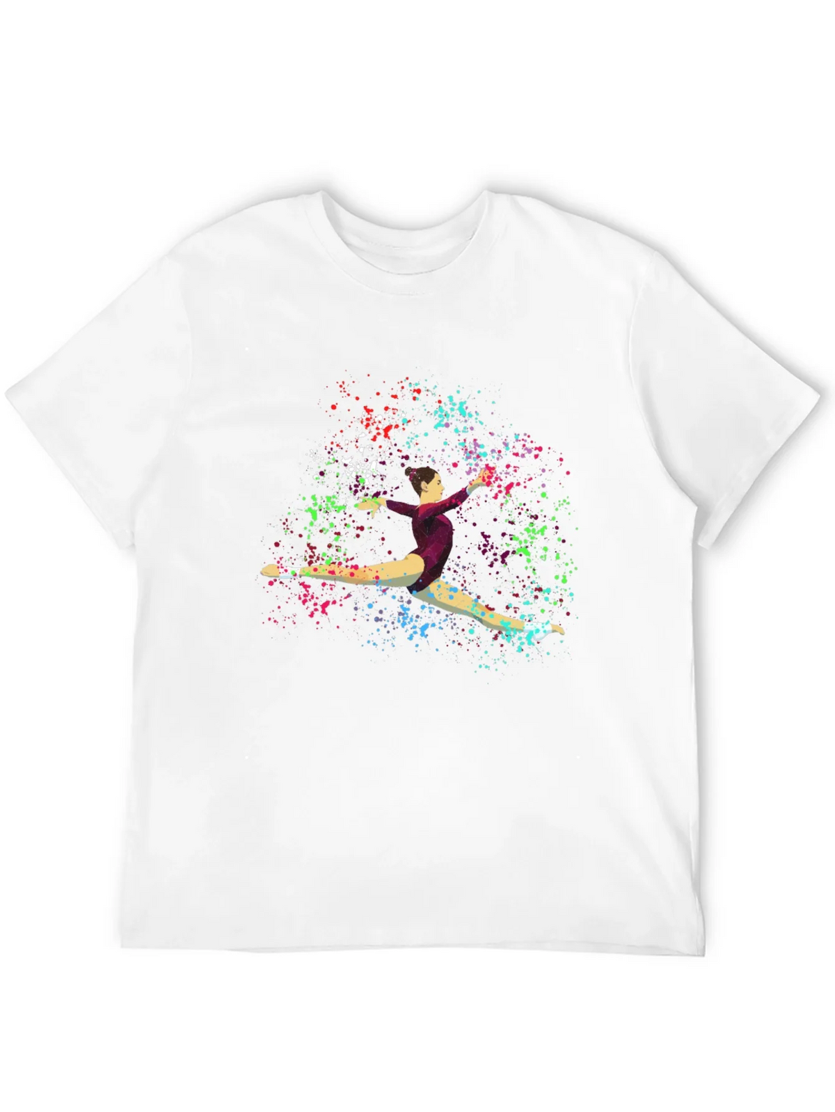 Gymnast Splatter Print Black T-Shirt product image 11