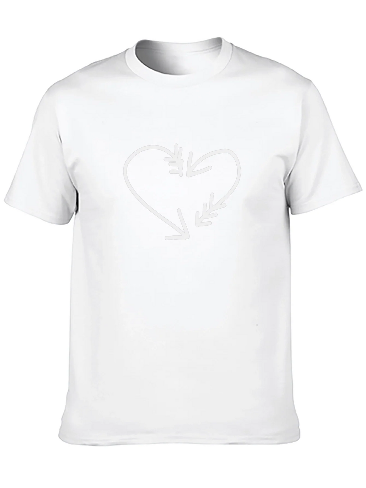 Heart Arrow Graphic Black Tee product image 9