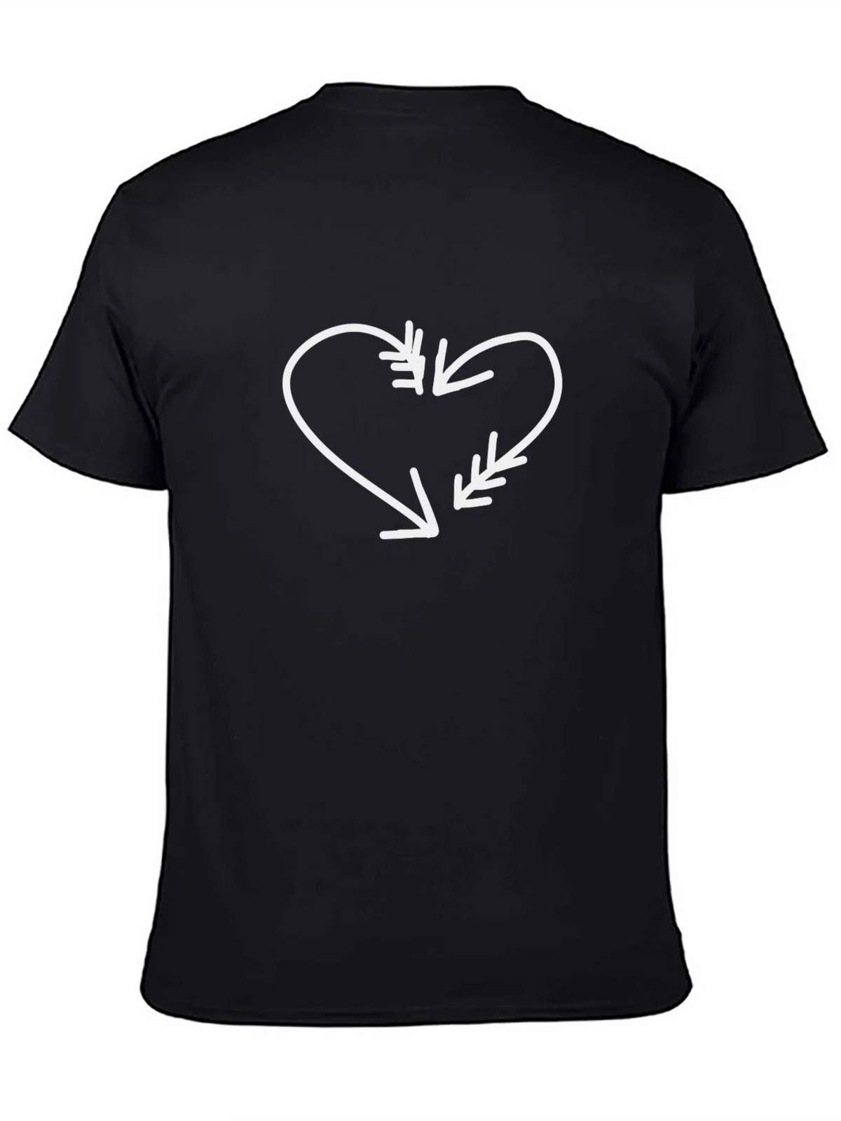 Heart Arrow Graphic Black Tee product image 4