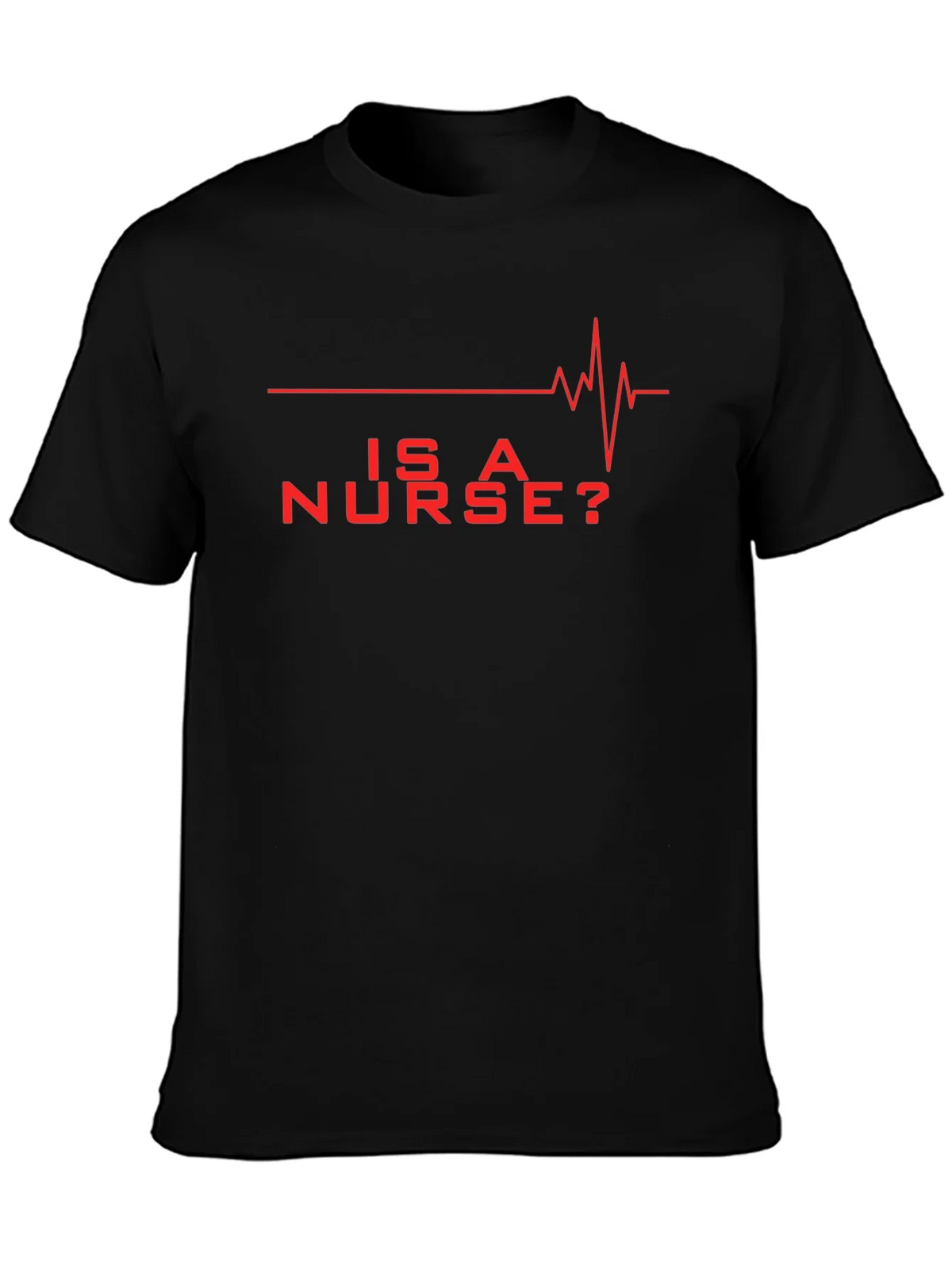 Is A Nurse? Red Graphic Novelty T-Shirt product image 3