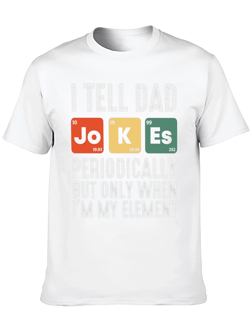 Dad Jokes Periodic Table T-Shirt Funny Science Tee product image 9