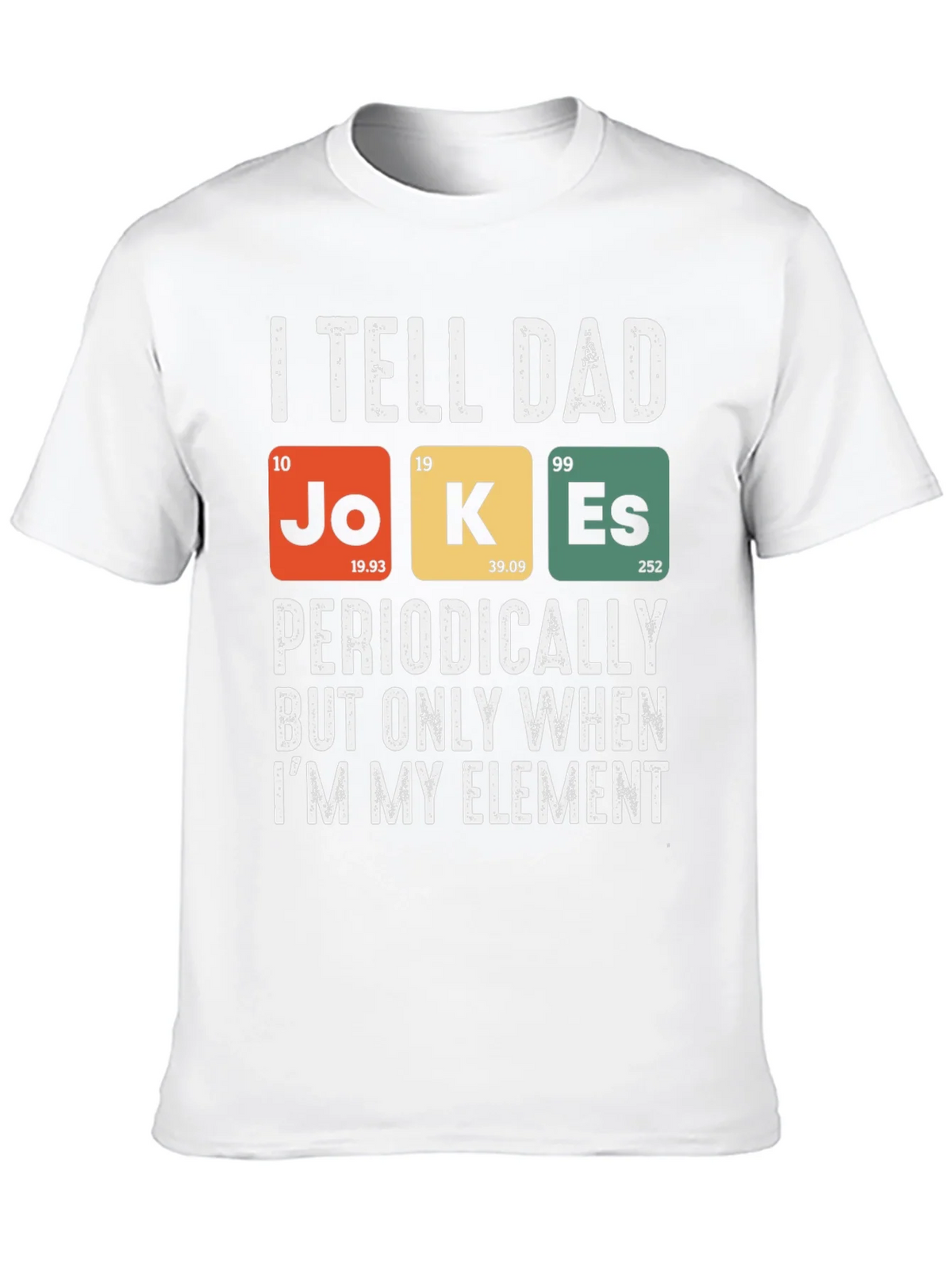 Dad Jokes Periodic Table T-Shirt Funny Science Tee product image 9