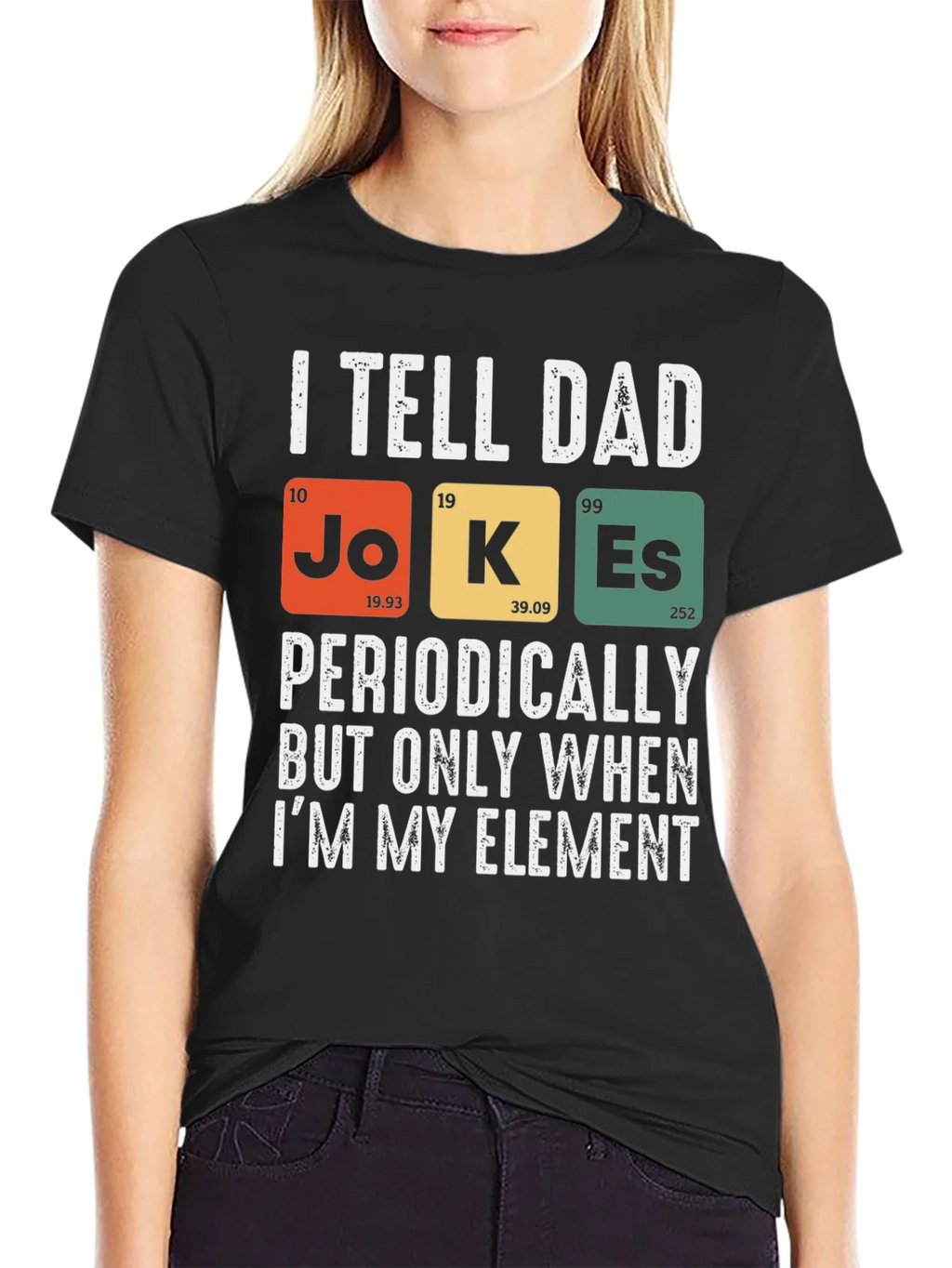 Dad Jokes Periodic Table T-Shirt Funny Science Tee product image 2