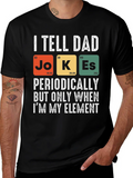 Dad Jokes Periodic Table T-Shirt Funny Science Tee product image 1