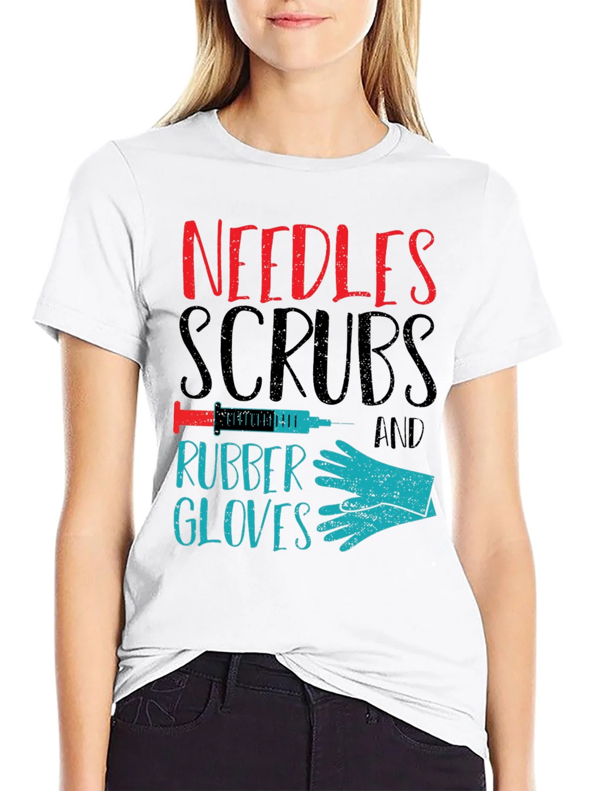 Needles Scrubs & Rubber Gloves Graphic T-Shirt product image 8