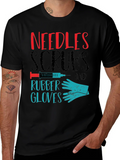 Needles Scrubs & Rubber Gloves Graphic T-Shirt product image 1