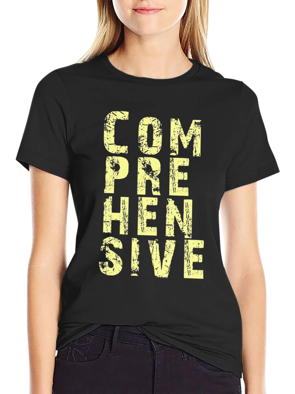 Comprehensive Graphic T-Shirt - Mens Black Cotton Tee product image 2
