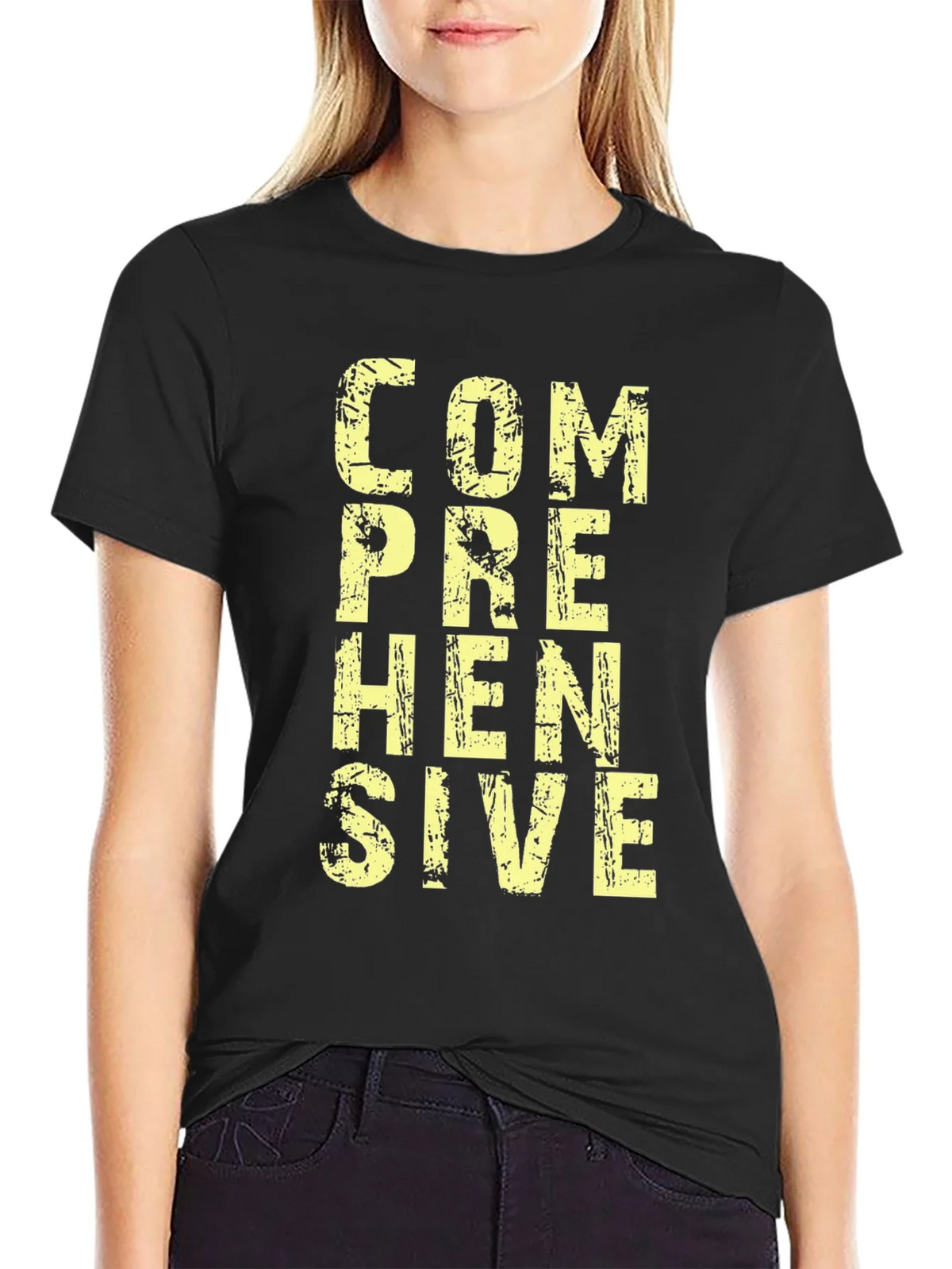 Comprehensive Graphic T-Shirt - Mens Black Cotton Tee product image 2