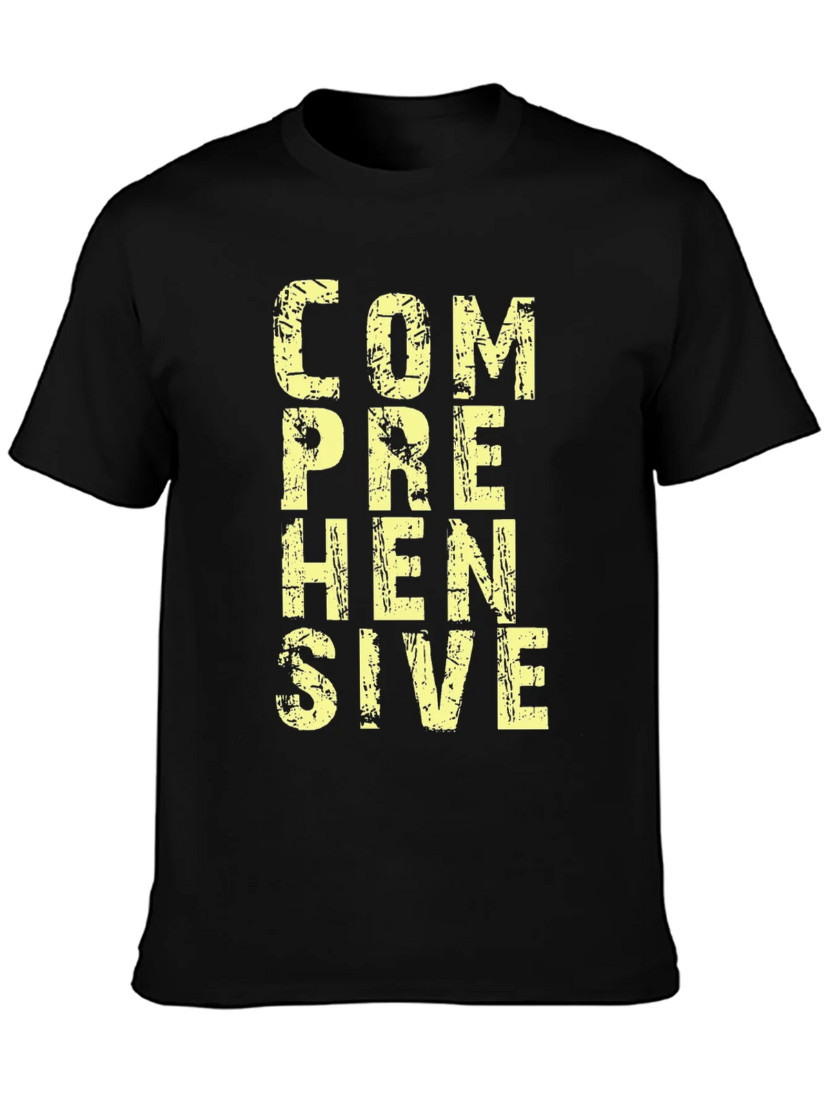 Comprehensive Graphic T-Shirt - Mens Black Cotton Tee product image 3