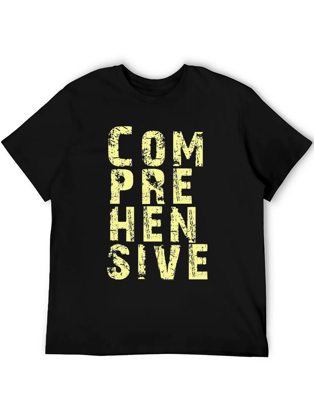 Comprehensive Graphic T-Shirt - Mens Black Cotton Tee product image 5