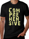 Comprehensive Graphic T-Shirt - Mens Black Cotton Tee product image 1