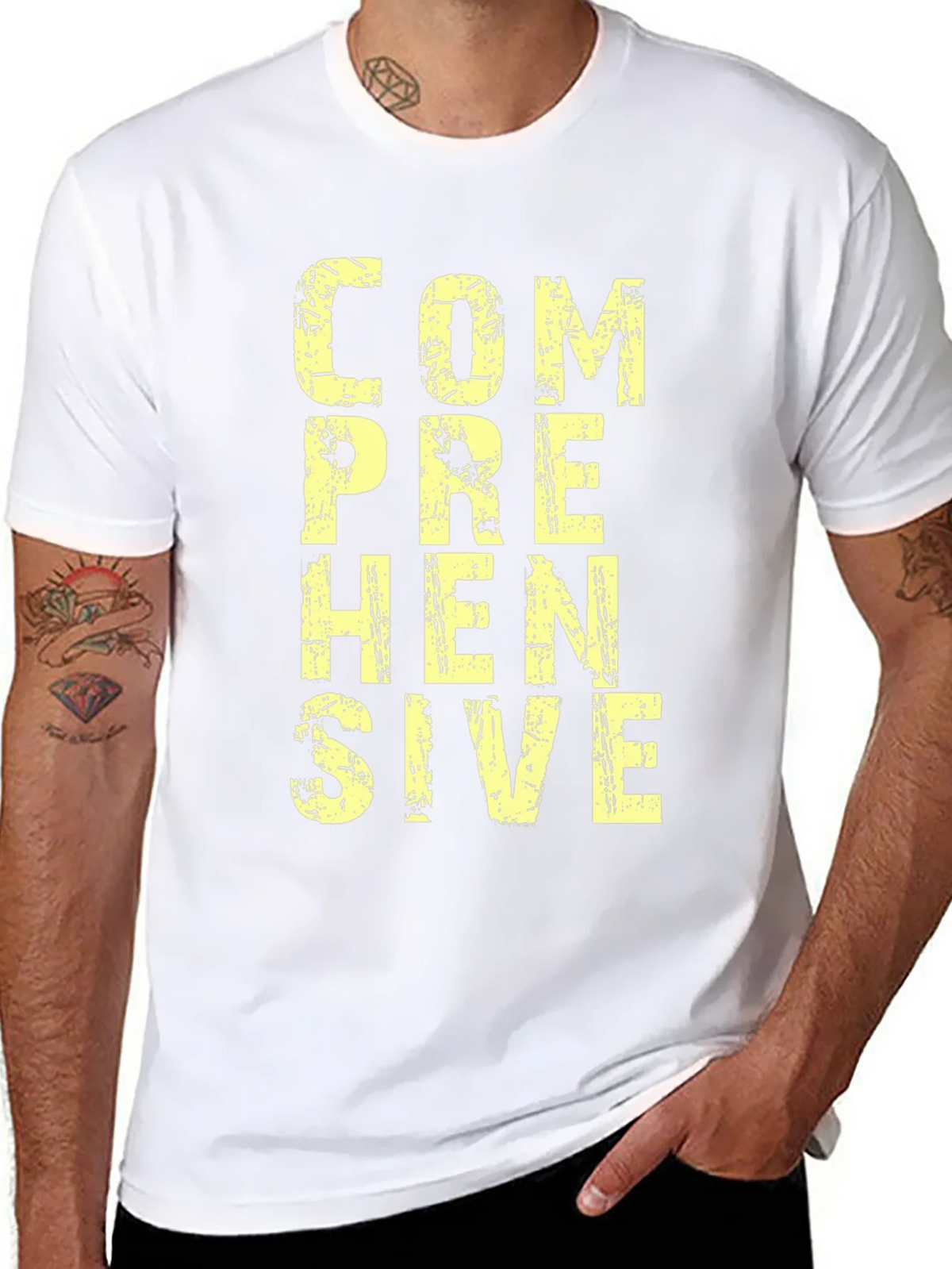 Comprehensive Graphic T-Shirt - Mens Black Cotton Tee product image 7