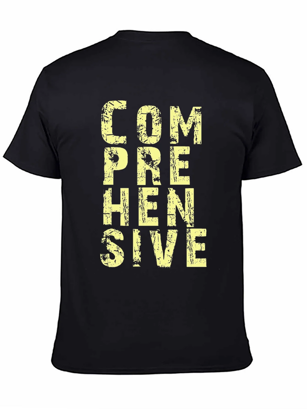 Comprehensive Graphic T-Shirt - Mens Black Cotton Tee product image 4