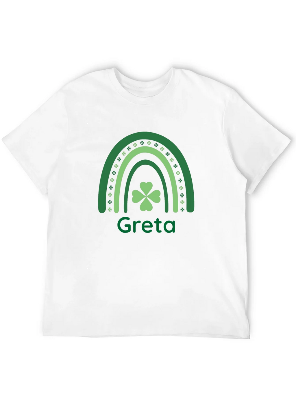 Greta St. Patricks Day Shamrock Rainbow T-Shirt product image 11