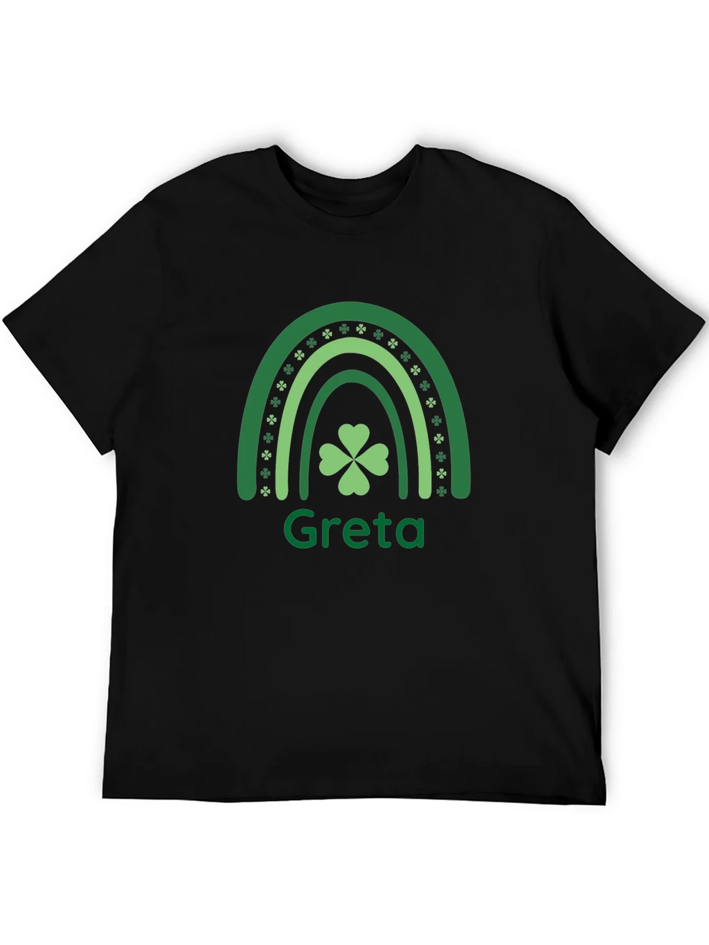 Greta St. Patricks Day Shamrock Rainbow T-Shirt product image 5