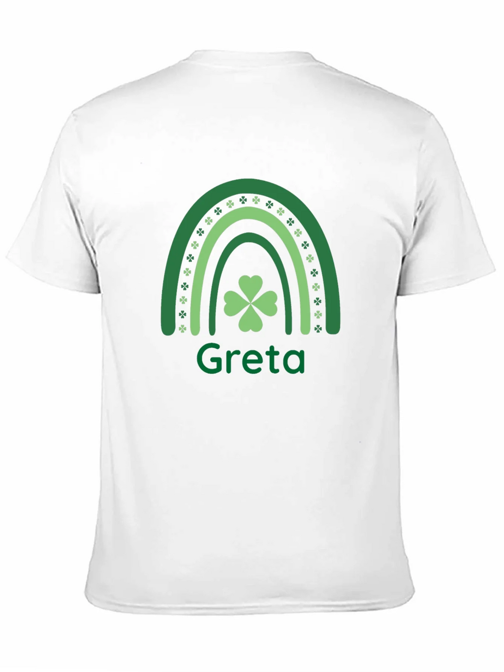 Greta St. Patricks Day Shamrock Rainbow T-Shirt product image 10
