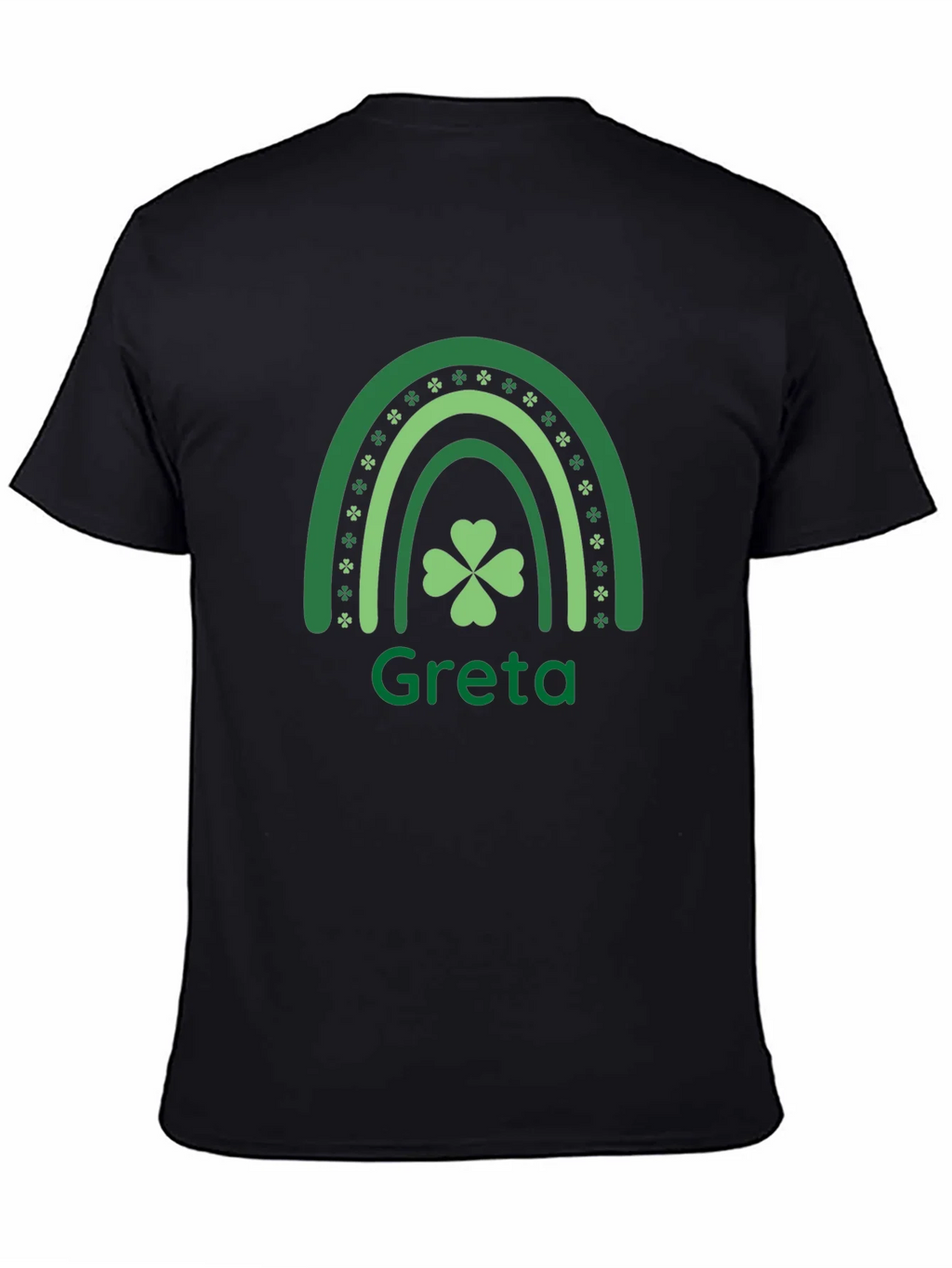 Greta St. Patricks Day Shamrock Rainbow T-Shirt product image 4