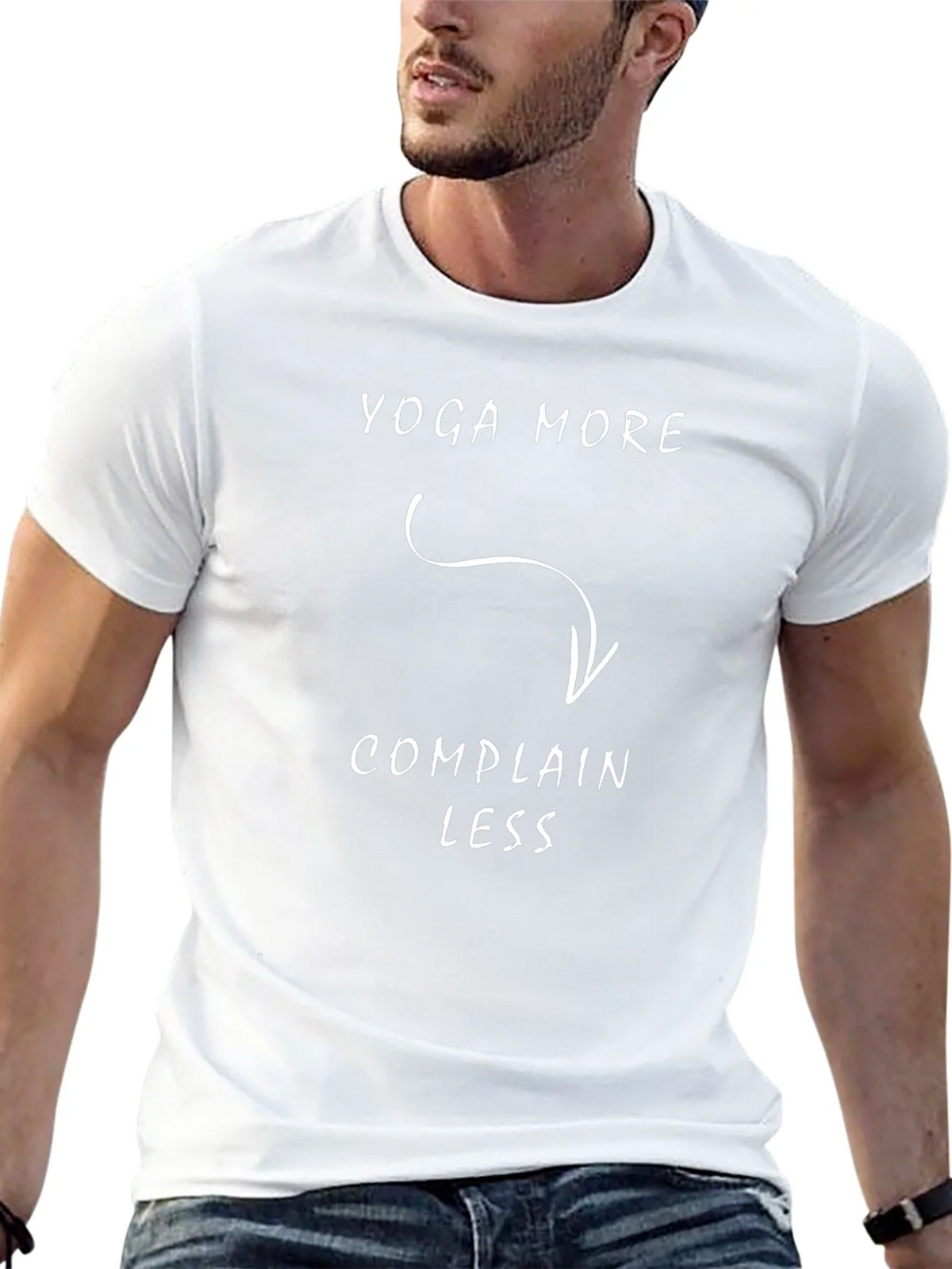 Yoga More Complain Less T-Shirt Funny Tee product image 12