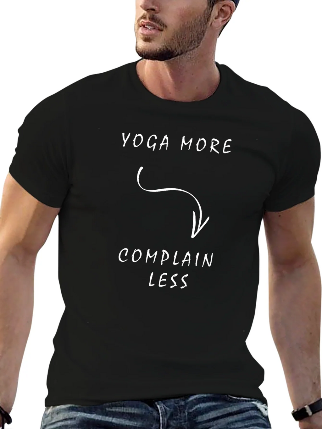 Yoga More Complain Less T-Shirt Funny Tee product image 6