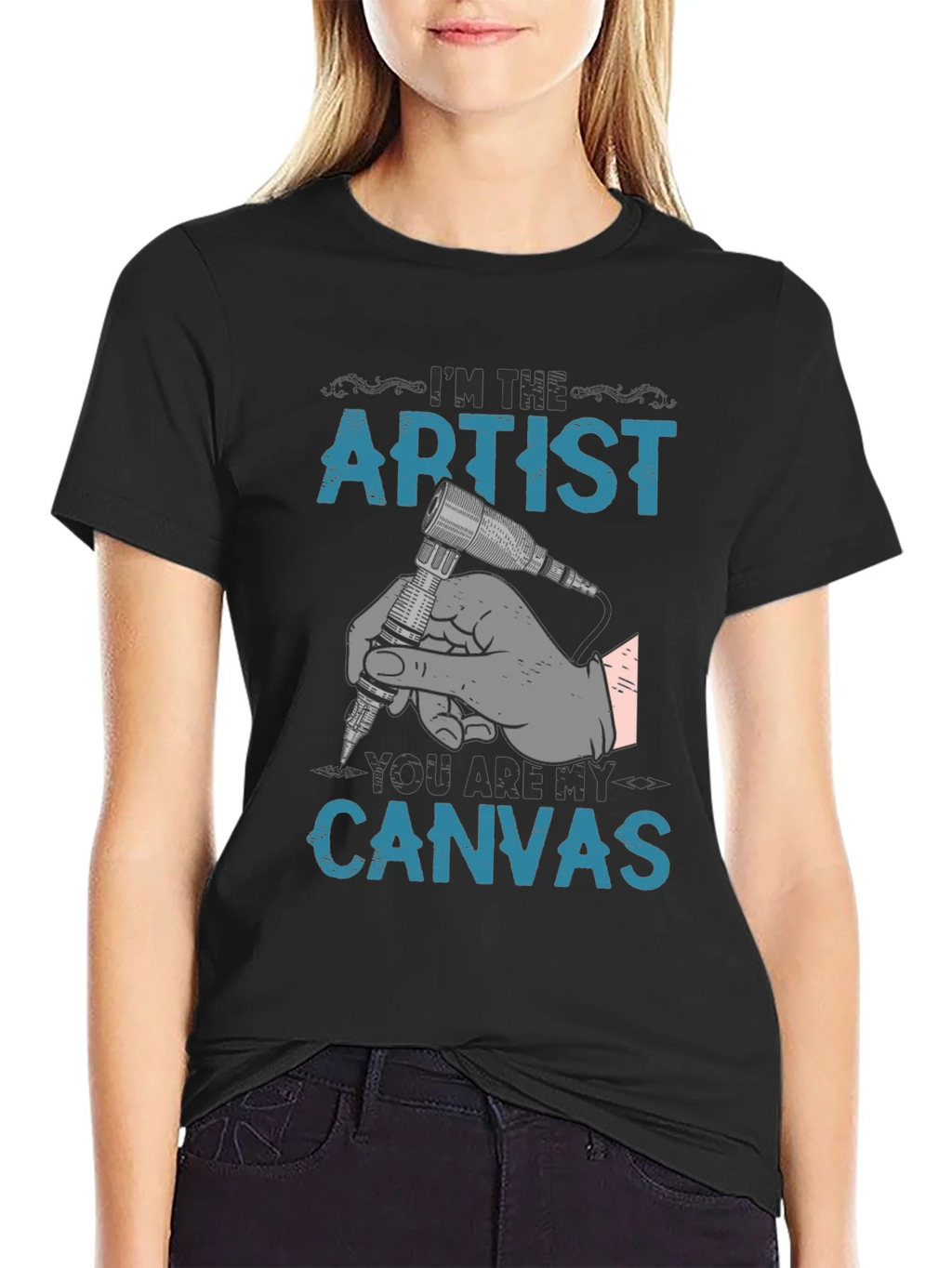 Artist Canvas T-Shirt - Tattoo Design product image 1