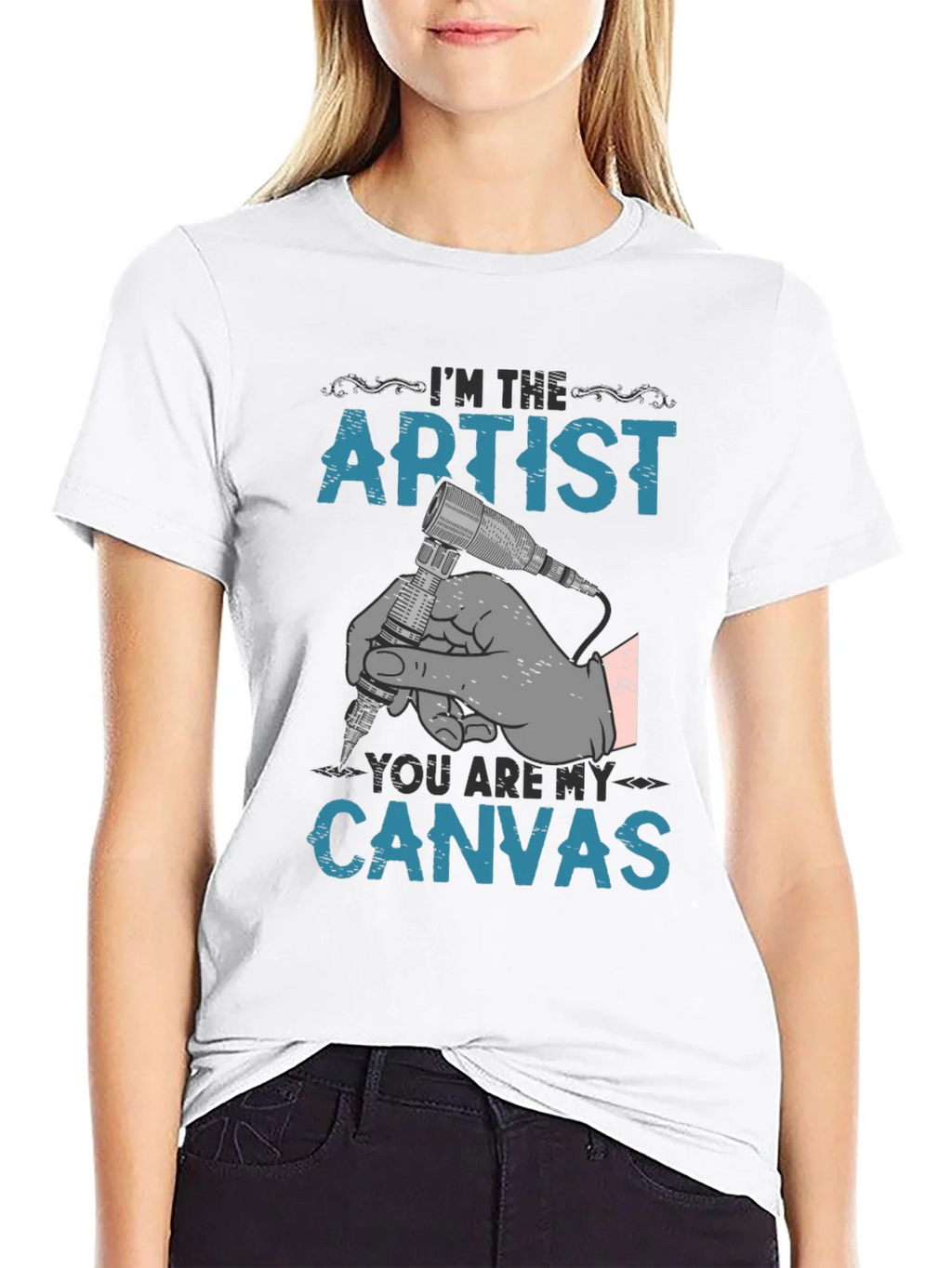 Artist Canvas T-Shirt - Tattoo Design product image 6
