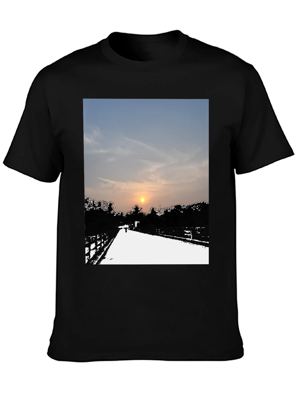 Sunset Road Graphic Tee - Black Casual Comfort product image 3