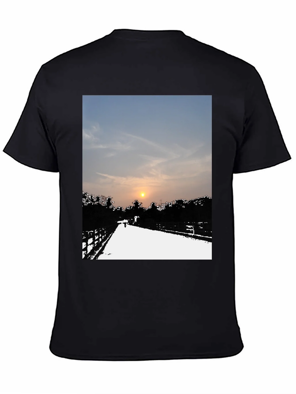 Sunset Road Graphic Tee - Black Casual Comfort product image 4