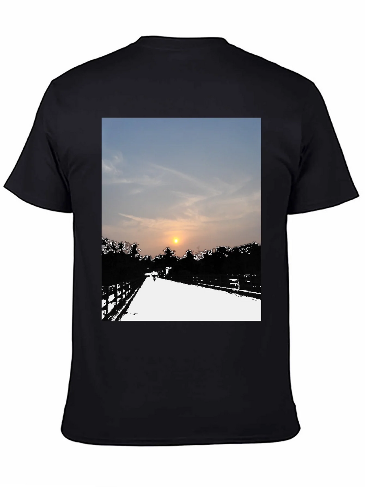 Sunset Road Graphic Tee - Black Casual Comfort product image 4