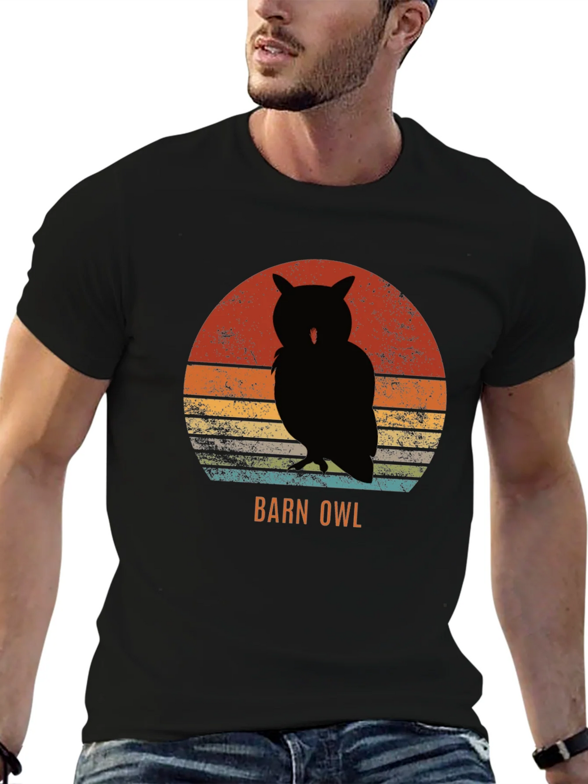 Retro Barn Owl Graphic Tee - Vintage Style Nature T-Shirt product image 6