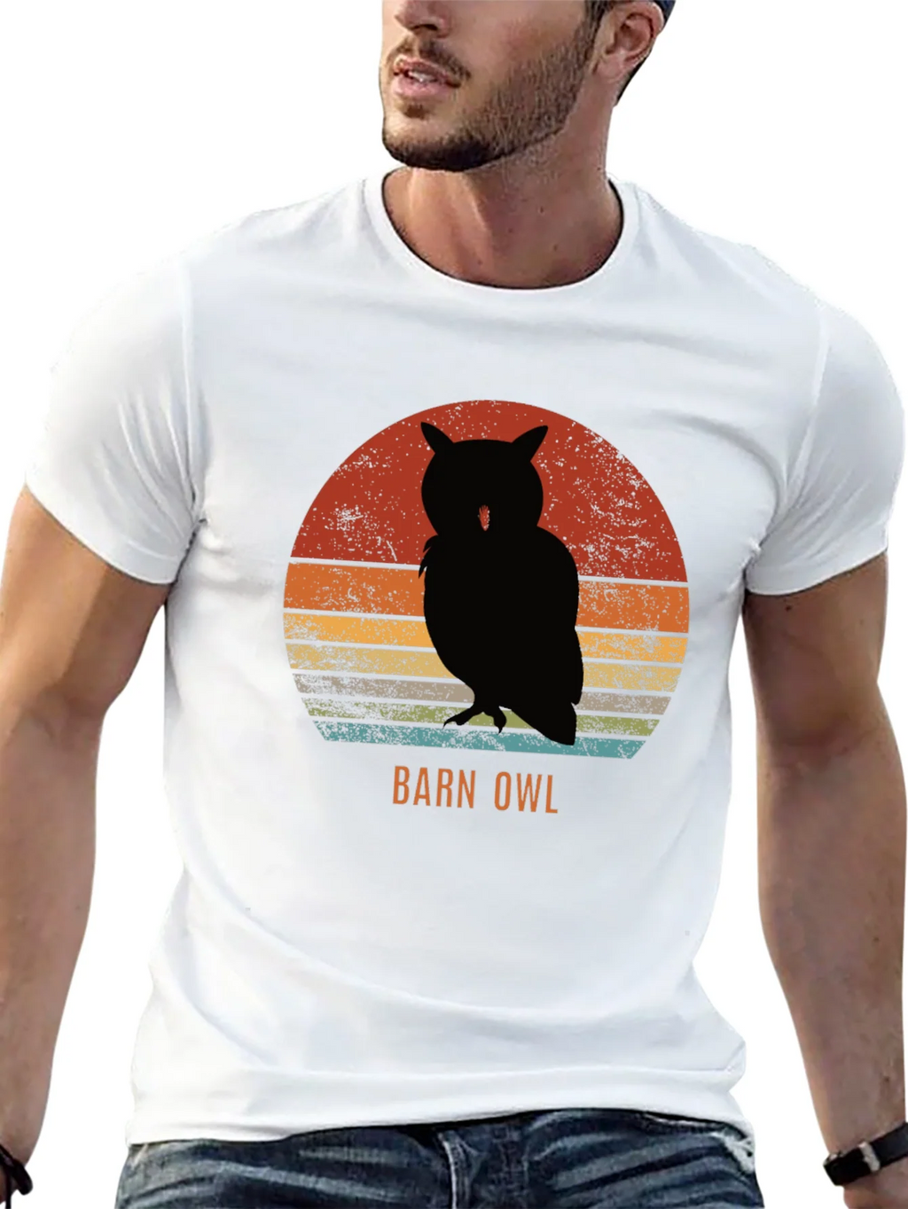 Retro Barn Owl Graphic Tee - Vintage Style Nature T-Shirt product image 12