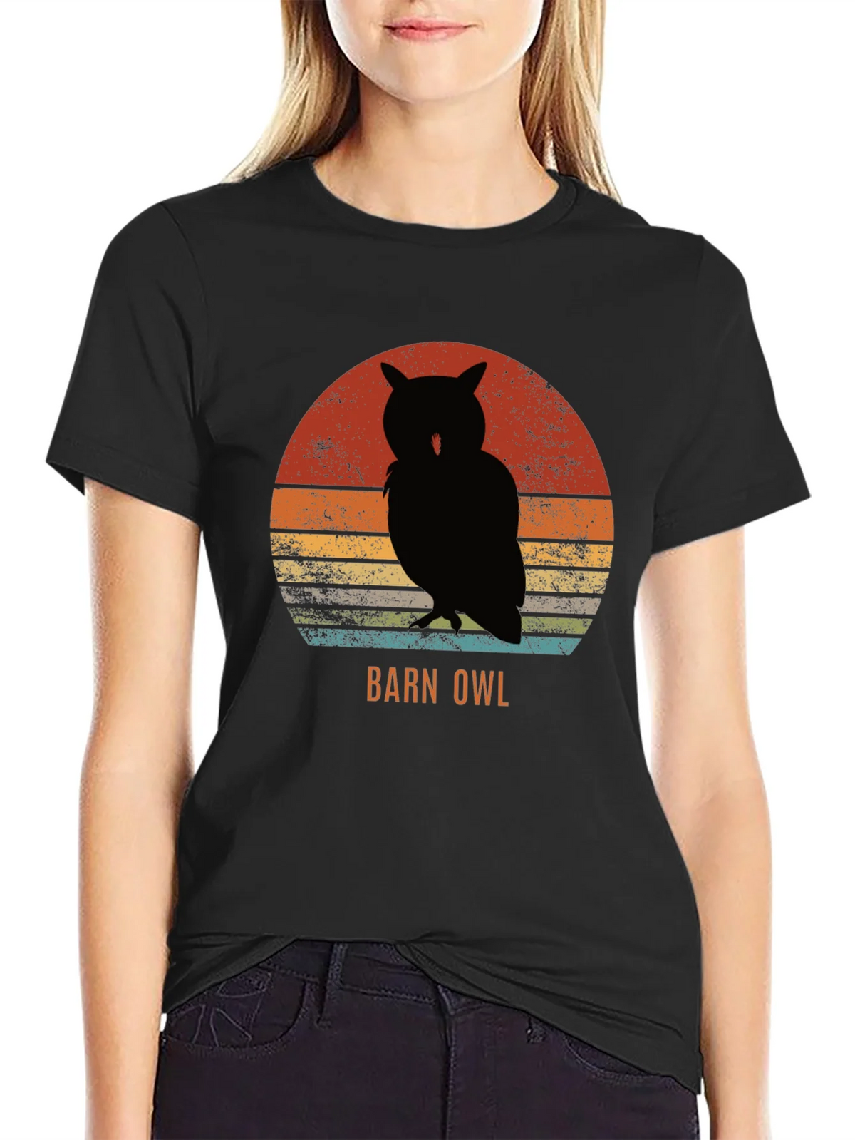 Retro Barn Owl Graphic Tee - Vintage Style Nature T-Shirt product image 2