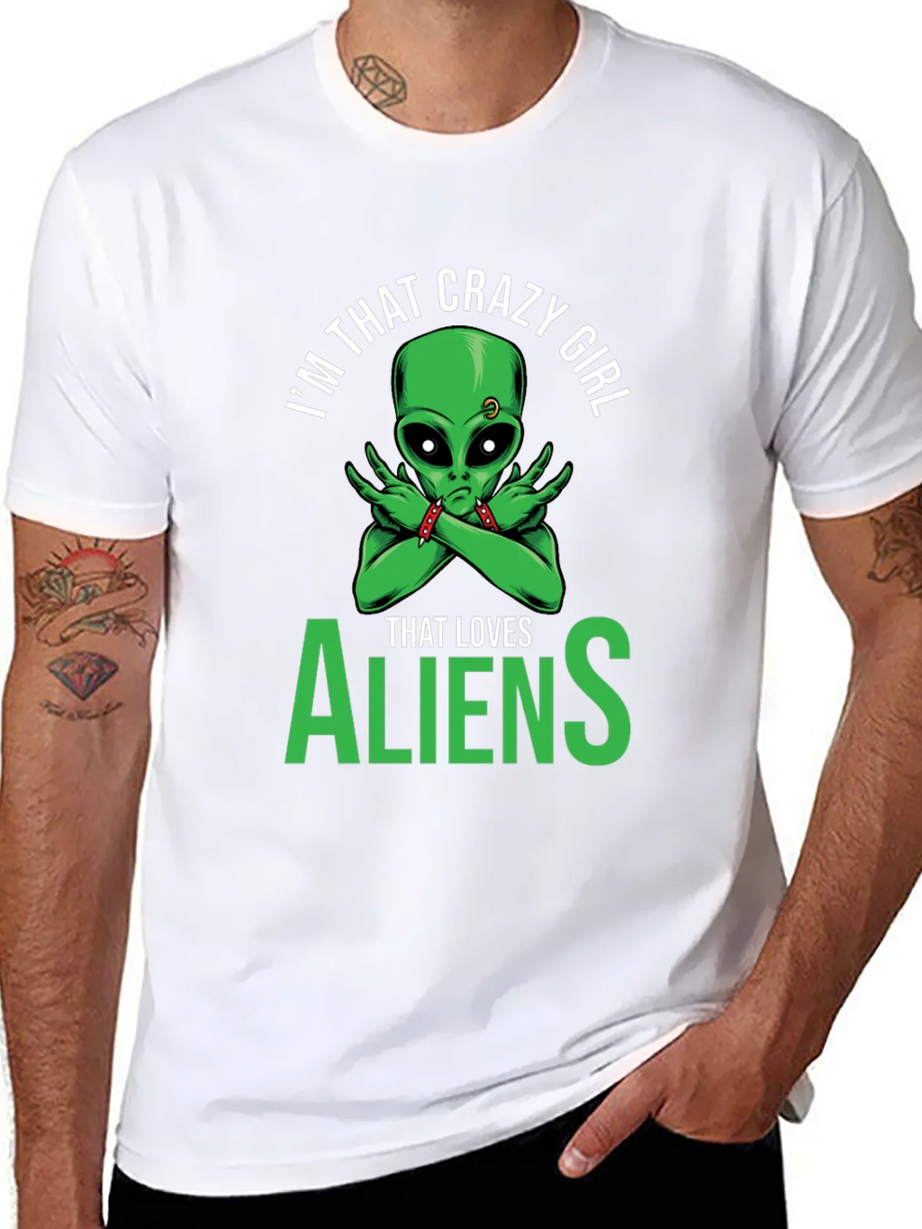 Im That Crazy Girl Alien T-Shirt product image 7
