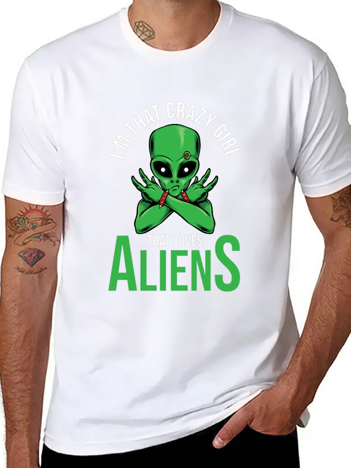 Im That Crazy Girl Alien T-Shirt product image 7